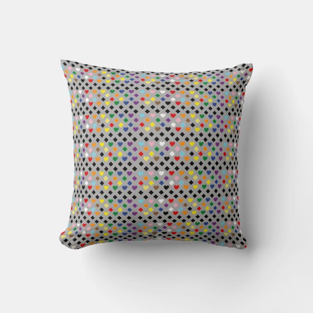 Almofada Rainbow Hearts (Frente)