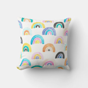 Almofada Rainbow infantil, Padrão de Crianças Aquecidas.