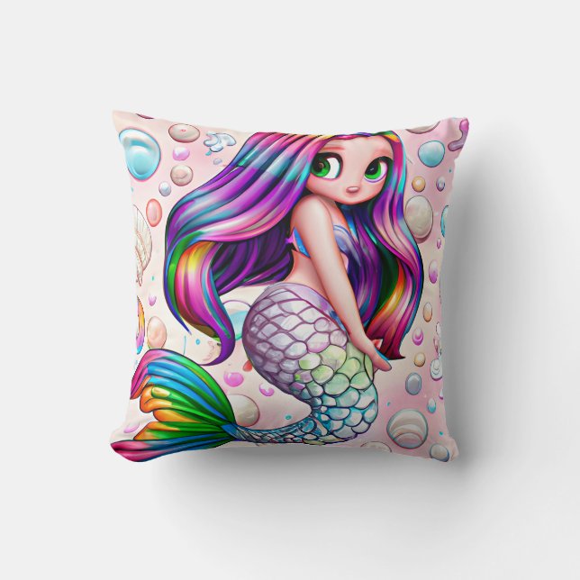 Almofada Rainbow Mermaid (Frente)