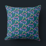 Almofada Rainbow Piano Embellished Teal<br><div class="desc">Size: Throw Pillow 20" x 20" Accent your home with custom pillows from Zazzle and make yourself the envy of the neighborhood. Made from high-quality Simplex knit fabric, these 100% polyester pillows are soft and wrinkle-free. The heavyweight stretch material provides beautiful color definition for your design while also being the...</div>
