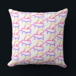 Almofada Rainbow Piano Embellished White<br><div class="desc">Size: Throw Pillow 20" x 20" Accent your home with custom pillows from Zazzle and make yourself the envy of the neighborhood. Made from high-quality Simplex knit fabric, these 100% polyester pillows are soft and wrinkle-free. The heavyweight stretch material provides beautiful color definition for your design while also being the...</div>