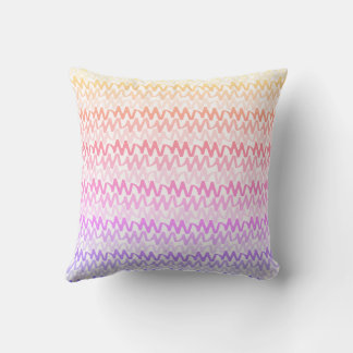 Almofada Rainbow Ripple Pattern Pastel Modern