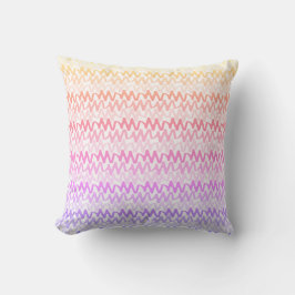 Almofada Rainbow Ripple Pattern Pastel Modern