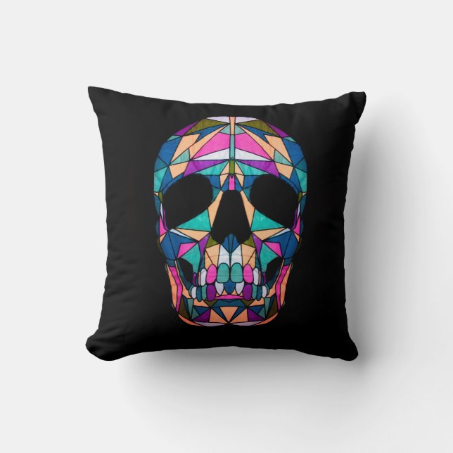 Almofada Rainbow Skull Pillow (Frente)