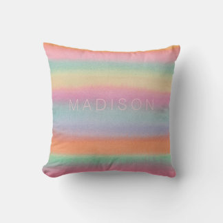 Almofada Rainbow Watercolor Wash Art Designer