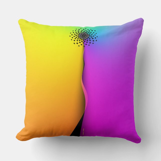 Almofada Rainbow Yellow Purple Imagery  (Frente)