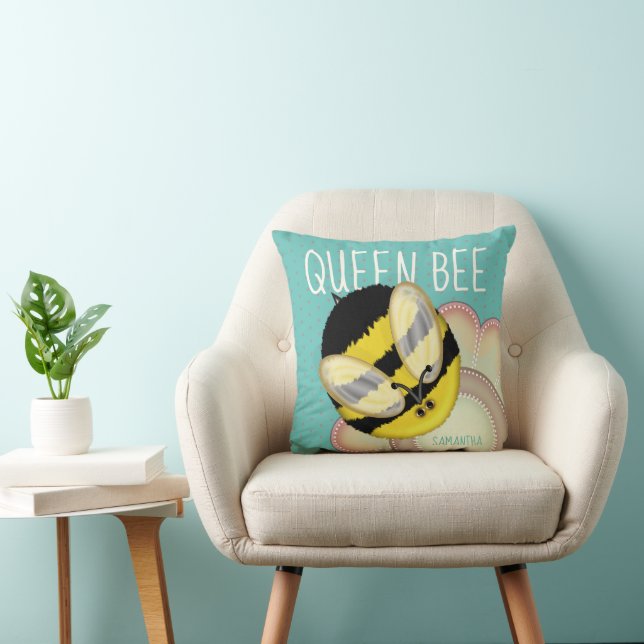 Almofada Rainha Bee Bumble Bonita Personalizada (Cadeira)