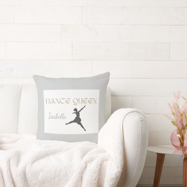 Almofada Rainha da Dança Personalizada, Presente ou Dela, B (Sofá)