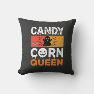 Almofada Rainha do Candy Corn Halloween SVG Design