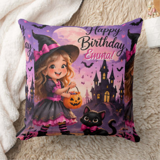Almofada Rainha dos Espíritos de Halloween Desenho de Abóbo