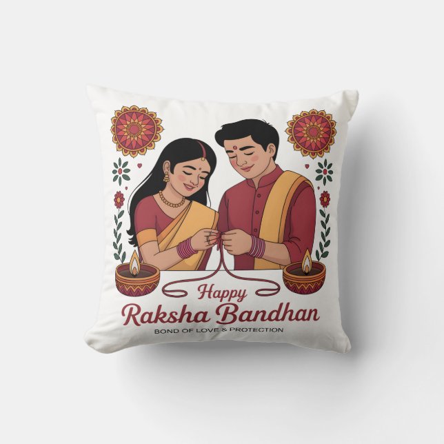 Almofada Raksha Bandhan (Frente)