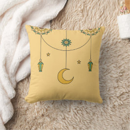 Almofada Ramadã Lanterna e Crescente Cushion Decorativo