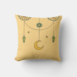 Almofada Ramadã Lanterna e Crescente Cushion Decorativo