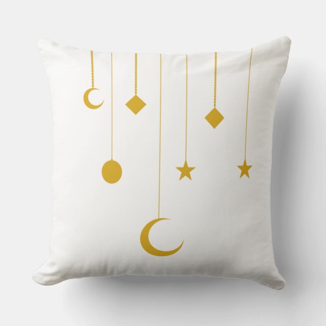 Almofada Ramadan Golden Hanging Ornaments Pillow (Frente)