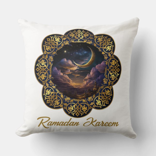 ALMOFADA RAMADAN KAREEM MUBARAK 2024 EID MUBARAK (Frente)