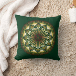 Almofada Ramadan Mandala Travesseiro decorativo Verde Escur