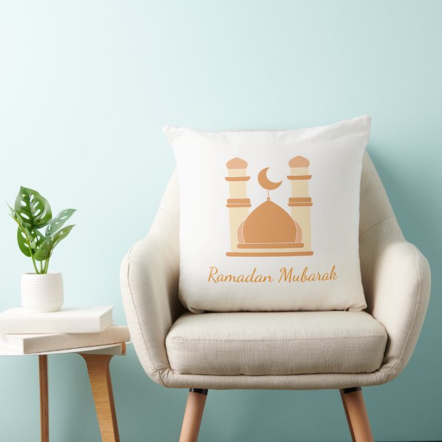 Almofada Ramadan Mubarak Golden Mosque Pillow (Cadeira)