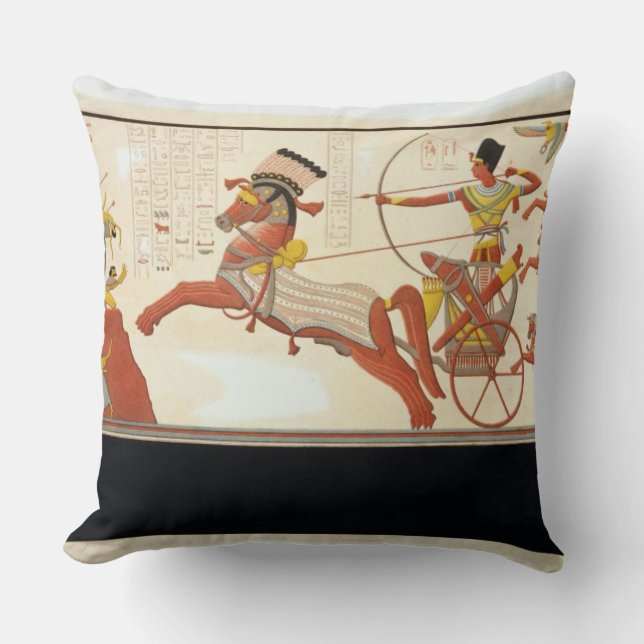 Almofada Ramesses II (1279-13 BC) na batalha de Kadesh, (Frente)