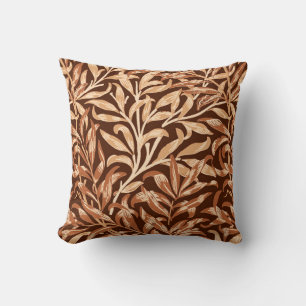 Almofada Ramo, Taupe e Brown do salgueiro de William Morris