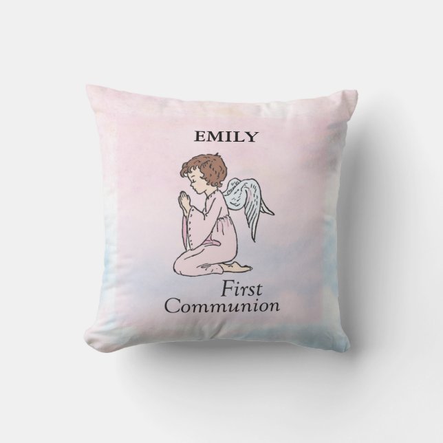 Almofada Rapariga, 1º Anjo da Comunhão (Frente)