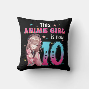 Almofada Rapariga de 10 anos Kawaii presente a garota 10