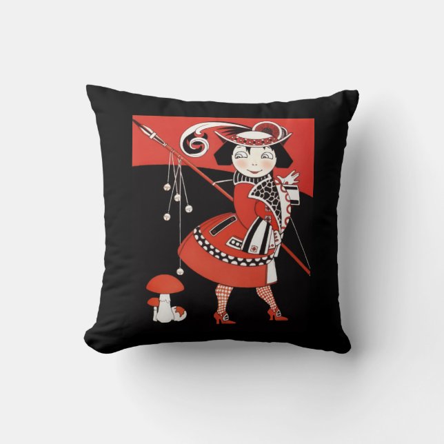 Almofada Rapariga em Vermelho (Frente)