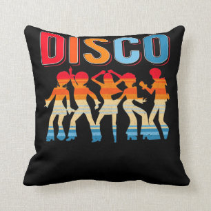 Almofada Raparigas Retro Disco Dançando 70 e 80 anos