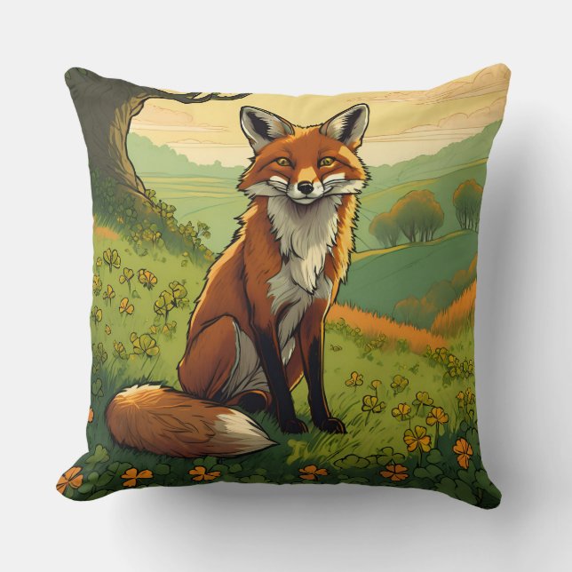 Almofada Raposa nos Camarões (Frente)