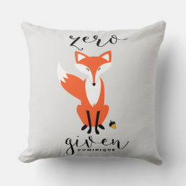 Almofada Raposa Zero Dada Travesseiro Personalizado Engraça