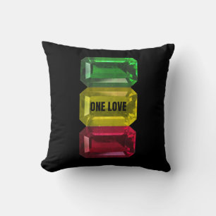 Almofada Rasta One Love in Red Yellow Green