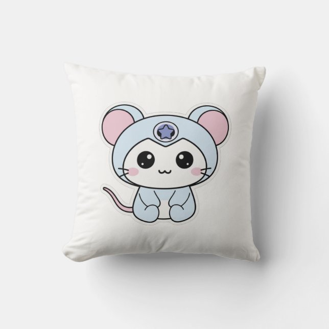 Almofada Ratinho fofo e adorável  (Frente)