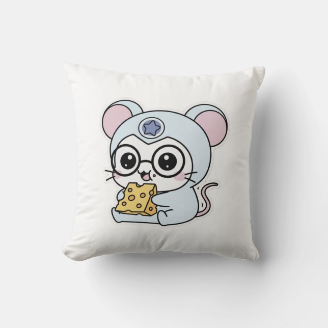 Almofada Ratinho fofo e adorável (Frente)