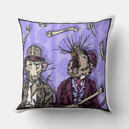 Almofada Ratos e Ossos - Praça Surreal do Pesadelo Pop