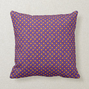 Almofada Rattan roxo de tecido gráfico em laranja personal