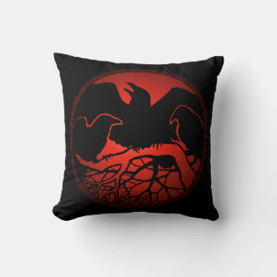 Almofada Raven Art Travesseiro Native Spirit Animal Raven T