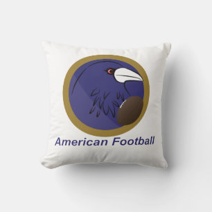 Almofada Raven com bola de futebol americano
