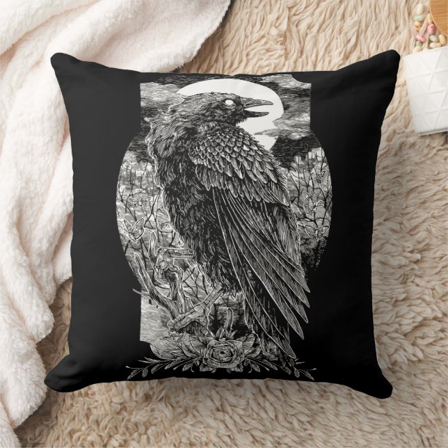 Almofada Raven Místico Escuro (Cobertor)