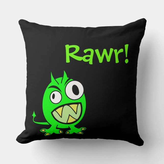 Almofada Rawr Little Green Devil (Frente)
