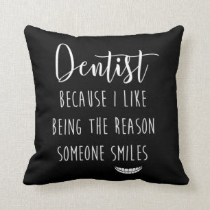 Almofada Razão Por Que Alguém Sorri Dentista Dental Único P