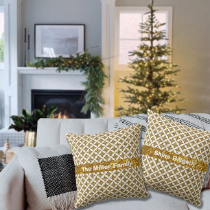 Almofada Razzle Dazzle Natal Glittery Dourado Stars Persona