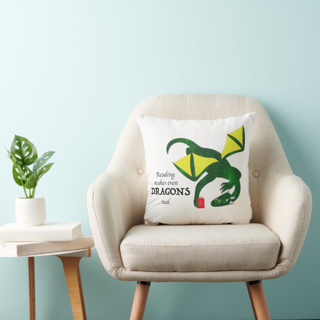 Almofada Reading makes Dragons real (Cadeira)