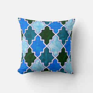 Almofada Real Colorida Quatrefoil Marroquino Art 8