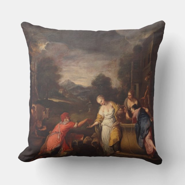 Almofada Rebecca no poço (Frente)