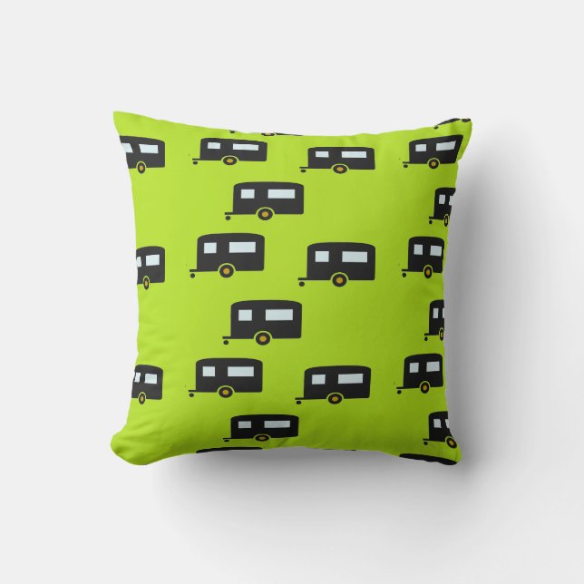 Almofada Reboques de campismo a verde (Frente)