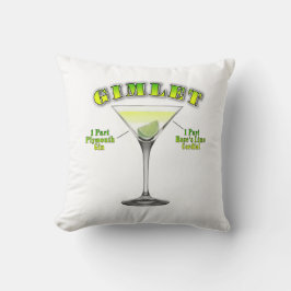 Almofada Receita de Coquetel Gimlet Martini Arte