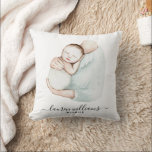 Almofada Recém-nascido do Treinador de Nascimento Doula Cut<br><div class="desc">Faça sua parteira se sentir especial com a moderna parteira Doula Cute Birth Coach Newborn Travesseiro decorativo! Este travesseiro único apresenta uma design de aquarela pintada manualmente de uma linda mãe e bebê, tudo em tons suaves e neutros. O nome da sua parteira está escrito em um roteiro de caligrafia...</div>