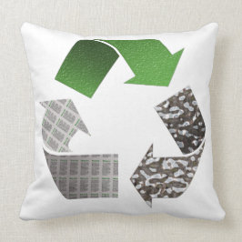 Almofada Reciclar - Símbolo Travesseiro decorativo