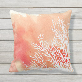 Almofada Recife de coral com mola aquática no verão moderno