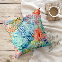 Almofada Recife de coral marinho de Verão