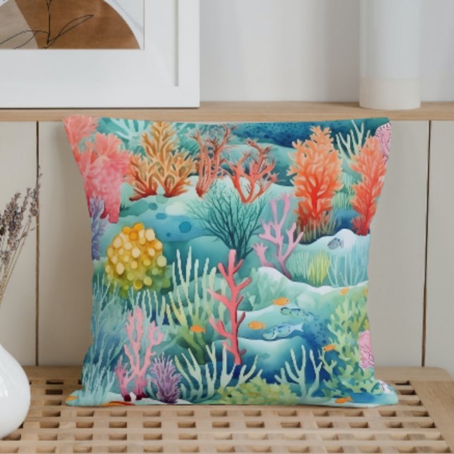 Almofada Recife de Coral Marinho de Verão (Criador carregado)